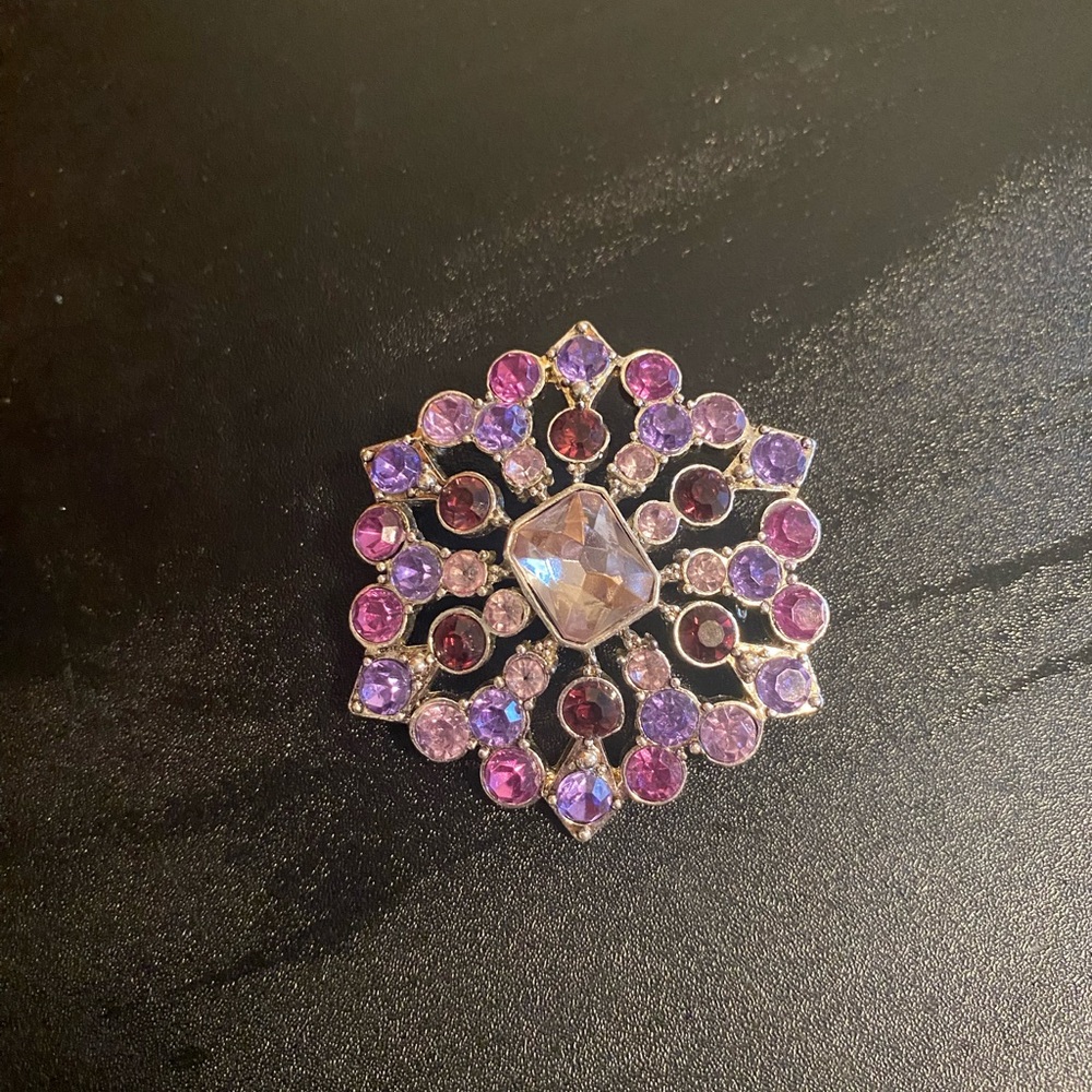 Vintage purple brooch